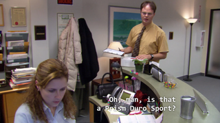 <i>The Office</i> writers made a hilarious fake website for Pam's Prism DuroSport mp3 player